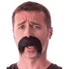 Image de Moustache Kéké (pr YMCA), Noire FETE-862203B