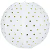 Image de Boule Japonaise Blanche à Pois Or 35 cm taille M FETE-502118M