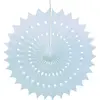 Image de Eventail alvéolé bleu dragée 53 cm FETE-502532
