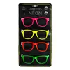 Image de Lot de 4 Lunettes néon colorés sans verre FETE-333199