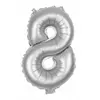 Image de Ballon mylar 100cm CHIFFRE 8, ARGENT 333658PPRO