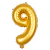 Image de Ballon mylar 100cm CHIFFRE 9, Or 333759PPRO