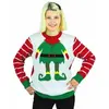 Image de Pull moche de Noël (lutin) adulte FETE-865700