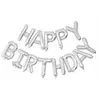 Image de Ballon mylar Happy birthday Argent FETE-333670