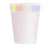 Image de Sachet de 8 gobelets festonnés Roses pastel FETE-91330