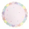 Image de Sachet de 8 assiettes festonnées Roses pastel FETE-91310
