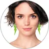 Image de Boucles d'oreilles Flash néon vert FETE-90648