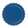 Image de Sachet de 8 assiettes festonnées Bleu FETE-91316