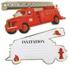 Image de Set de 8 invitations - Pompiers 913206PPRO