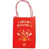 Image de Lot de 4 Sacs en Papier Pompier avec anse, 20cm FETE-913205