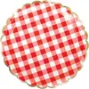Image de Sachet de 8 Assiettes festonnées vichy rouge et blanc FETE-913GUINA