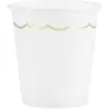 Image de Sachet de 8 gobelets festonnés blanc FETE-91337