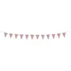Image de Guirlande Fanions 3 mètres Rose pastel et Or FETE-913420