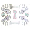 Image de Lot 2 Planches de 25 stickers Cheval équitation FETE-913150