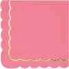 Image de Sachet de 16 serviettes festonnées Rose néon FETE-913NPS