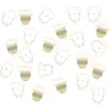 Image de Sachet de 10 grammes de confettis body baby blanc et or FETE-913568