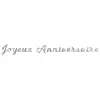 Image de Guirlande Joyeux Anniversaire Métallisée Argent FETE-913809