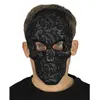 Image de Masque Tête de mort dentelle Noir FETE-908118