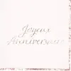 Image de Sachet de 16 Serviettes Joyeux Anniversaire, blanc et Rose gold FETE-9133JARG