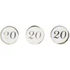 Image de Sachet de 10 gr de Confettis blanc et or âge 20 ans FETE-9135120G