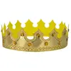Image de Couronne de roi en tissu métallisé doré FETE-91231