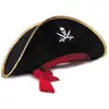 Image de Chapeau de Pirate bicorne noir/or/rouge, adulte FETE-91202