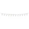 Image de Guirlande Fanions 3 mètres Blanche et Or FETE-913810B