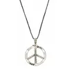 Image de Collier Peace & Love métal Argent gravé bo00632PPRO