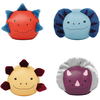 Image de Set de 4 balles doudous Les Doodballs Les Amis Dinos