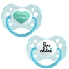 Image de Dodie Sucettes Anatomiques Silicone 0-6 mois x2 - Motifs Aléatoires