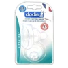 Image de Dodie Sensation+ 2 Tétines Plate Col Large 0-6 Mois Débit 1 Lent