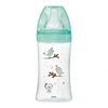 Image de Dodie initiation+ biberon tétine 3vitesses débit 2 vert oiseaux 270ml