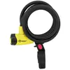Image de Antivol câble vélo spiral à clé avec support Auvray 175143 Noir 10 mm x 1,50 m
