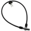 Image de Antivol câble vélo à clé P2R 17794 Noir 5 mm x 65 cm
