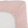Image de Drap housse en gaze de coton vieux rose (60 x 120 cm)
