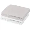 Image de Lot de 2 draps housses en jersey Blanc-Souris (70 x 140 cm)