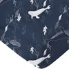 Image de Drap housse Whales (60 x 120 cm)