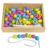 Image de Grosses Perles en Bois - Couleurs Pastel - Sapin Malin Sapinmalin-SM66134