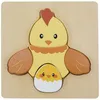 Image de Puzzle en bois Poule (5 pièces)