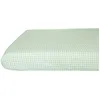 Image de Drap housse percale de coton Vichy Vert Aqua (60 x 120 cm)