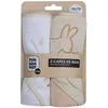 Image de Lot de 2 capes de bain Lapin (70 x 70 cm)