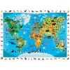 Image de Puzzle 100 pièces : Cherche et Trouve : Planisphère des animaux