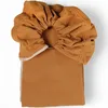 Image de Echarpe de portage Sling tissé sans noeud Orange Sienne coton bio