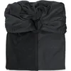 Image de Petite écharpe Sling sans noeud gris anthracite et noir