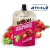 Image de Purée énergétique Framboise-Fraise-Basilic Baouw Rouge 90 g U-PU-UN-FRA