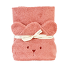 Image de Cape de bain à oreilles Ourson - bois de rose