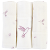 Image de Lot de 3 langes bébé coton bio* Colibri