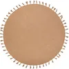 Image de Tapis rond tressé avec fil doré Lisette (140 cm)