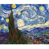 Image de Peinture au numéro : Van Gogh Nuit Etoilée - toile tendue sur châssis FiguredArt-PN590-Y