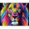 Image de Peinture au numéro : Lion Pop Art - toile tendue sur châssis FiguredArt-PN025-Y